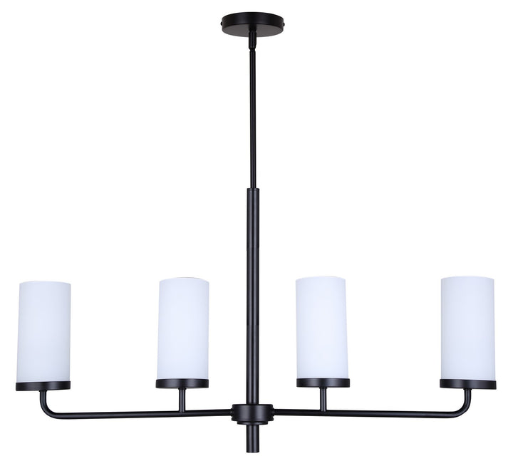 Canarm Canada - ICH2029B04BK - Four Light Chandelier - Malloy - Matte Black