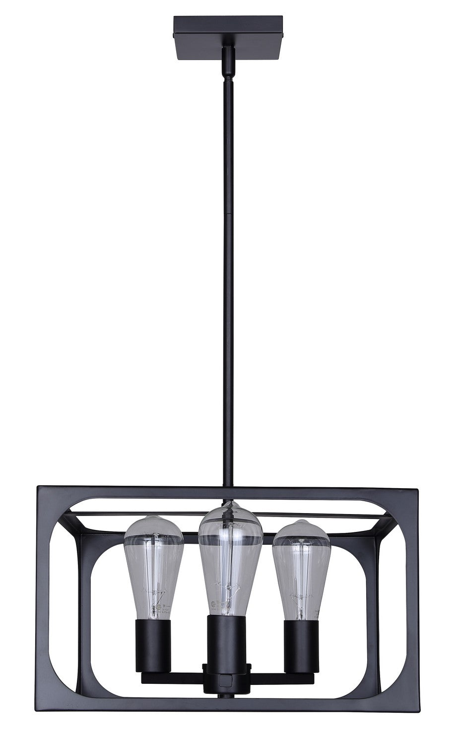 Canarm Canada - ICH2180B03BK14 - Three Light Chandelier - Zelie - Matte Black