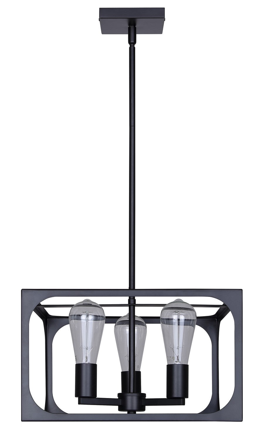 Canarm Canada - ICH2180B03BK14 - Three Light Chandelier - Zelie - Matte Black