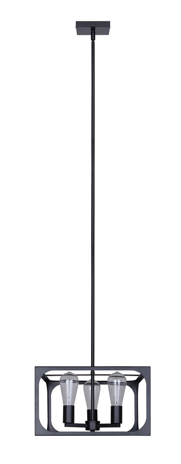 Canarm Canada - ICH2180B03BK14 - Three Light Chandelier - Zelie - Matte Black