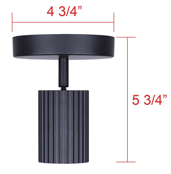 Canarm Canada - ICW1119A01BK10 - One Light Track Lighting - Rexton - Black