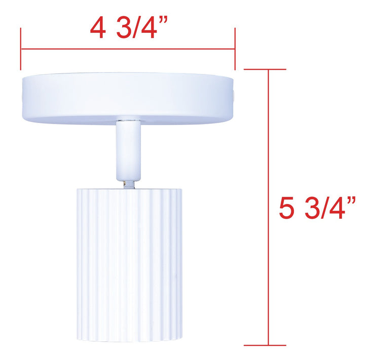 Canarm Canada - ICW1119A01WH10 - One Light Track Lighting - Rexton - White