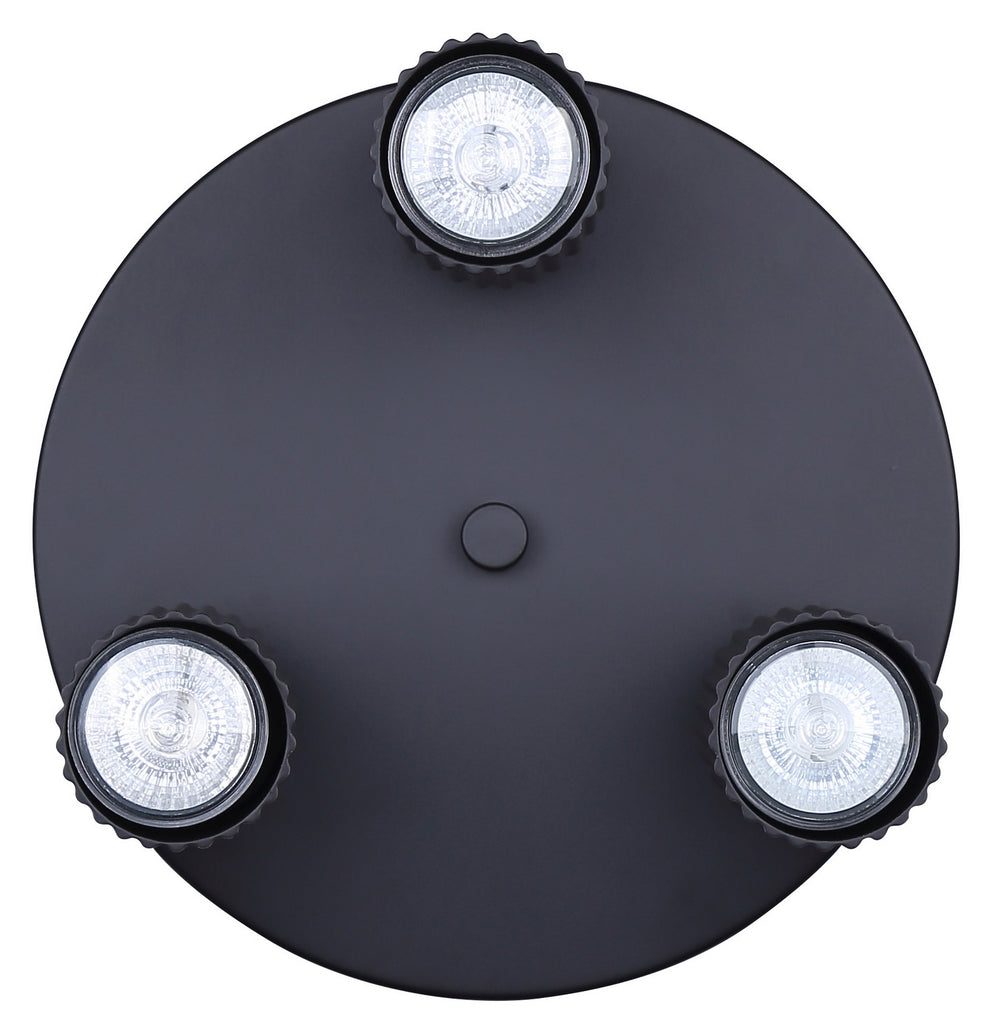 Canarm Canada - ICW1119A03BK10 - Three Light Track Lighting - Rexton - Black