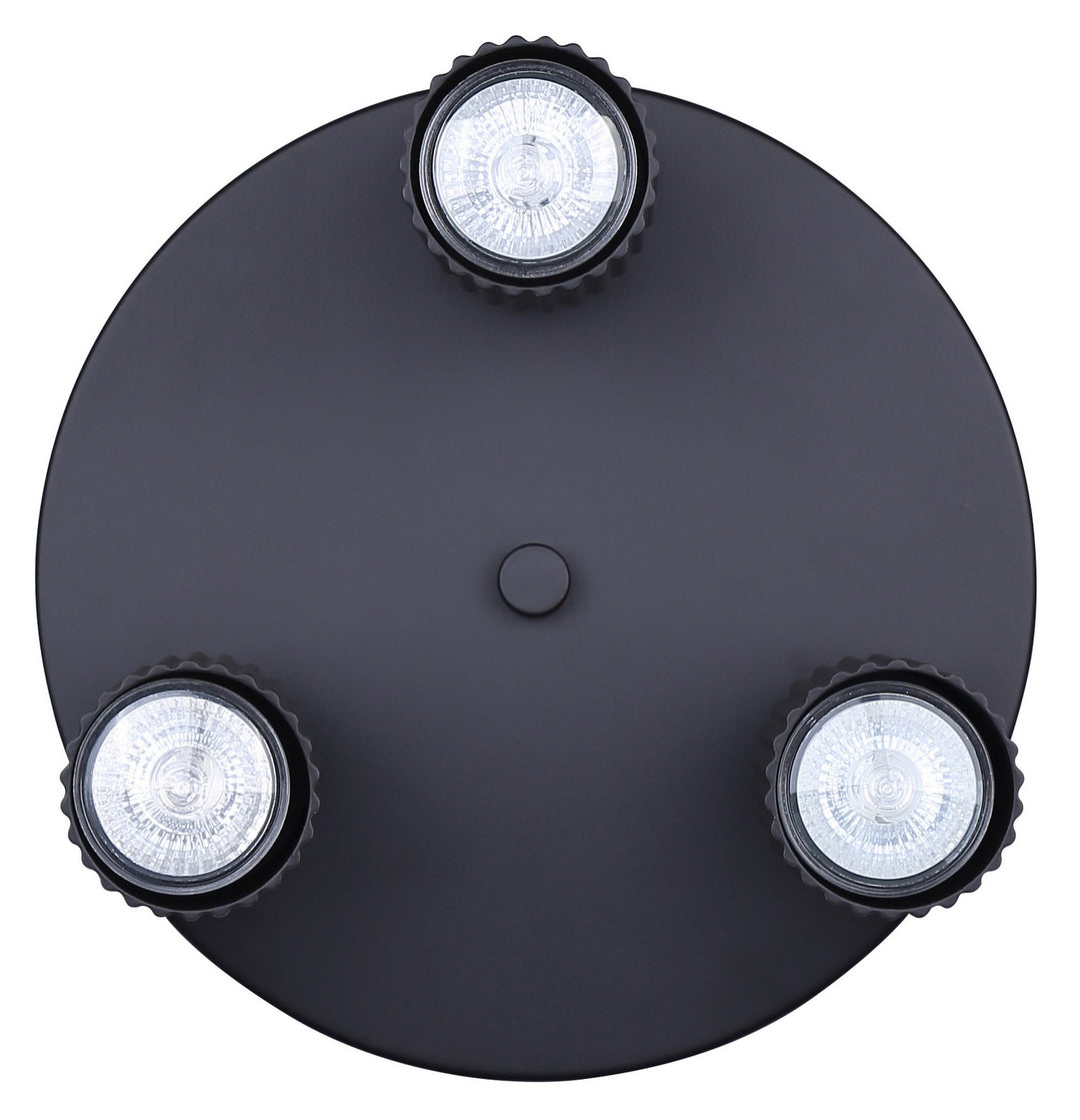 Canarm Canada - ICW1119A03BK10 - Three Light Track Lighting - Rexton - Black