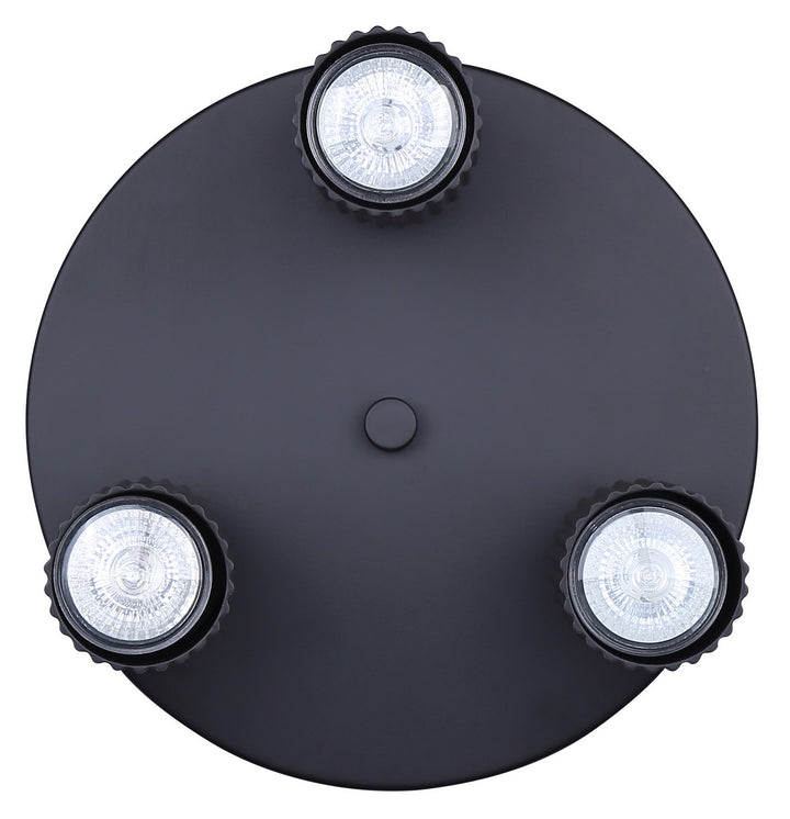 Canarm Canada - ICW1119A03BK10 - Three Light Track Lighting - Rexton - Black