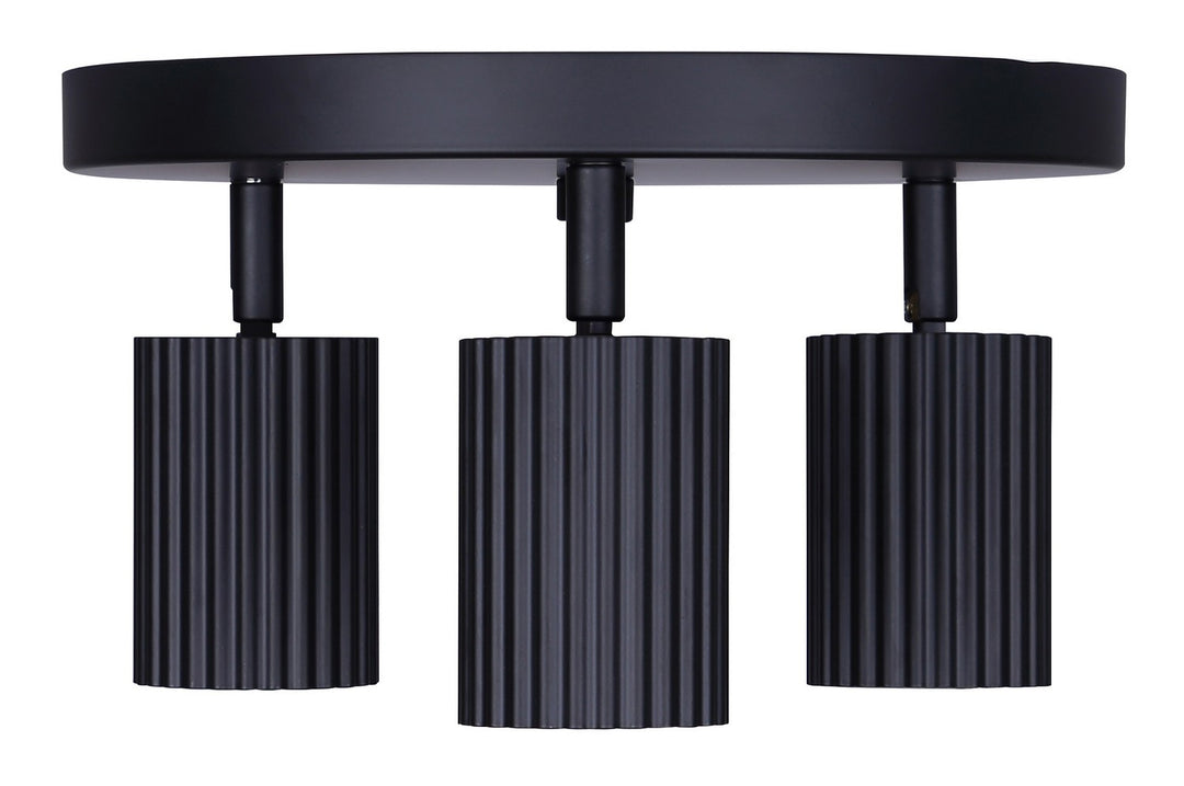 Canarm Canada - ICW1119A03BK10 - Three Light Track Lighting - Rexton - Black