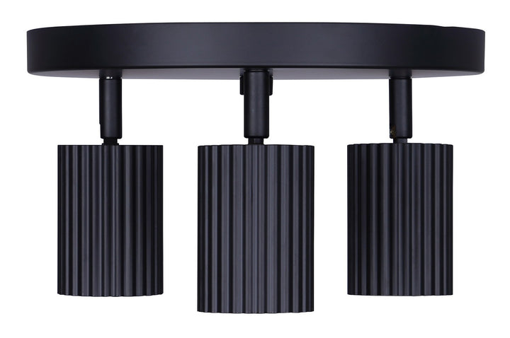 Canarm Canada - ICW1119A03BK10 - Three Light Track Lighting - Rexton - Black