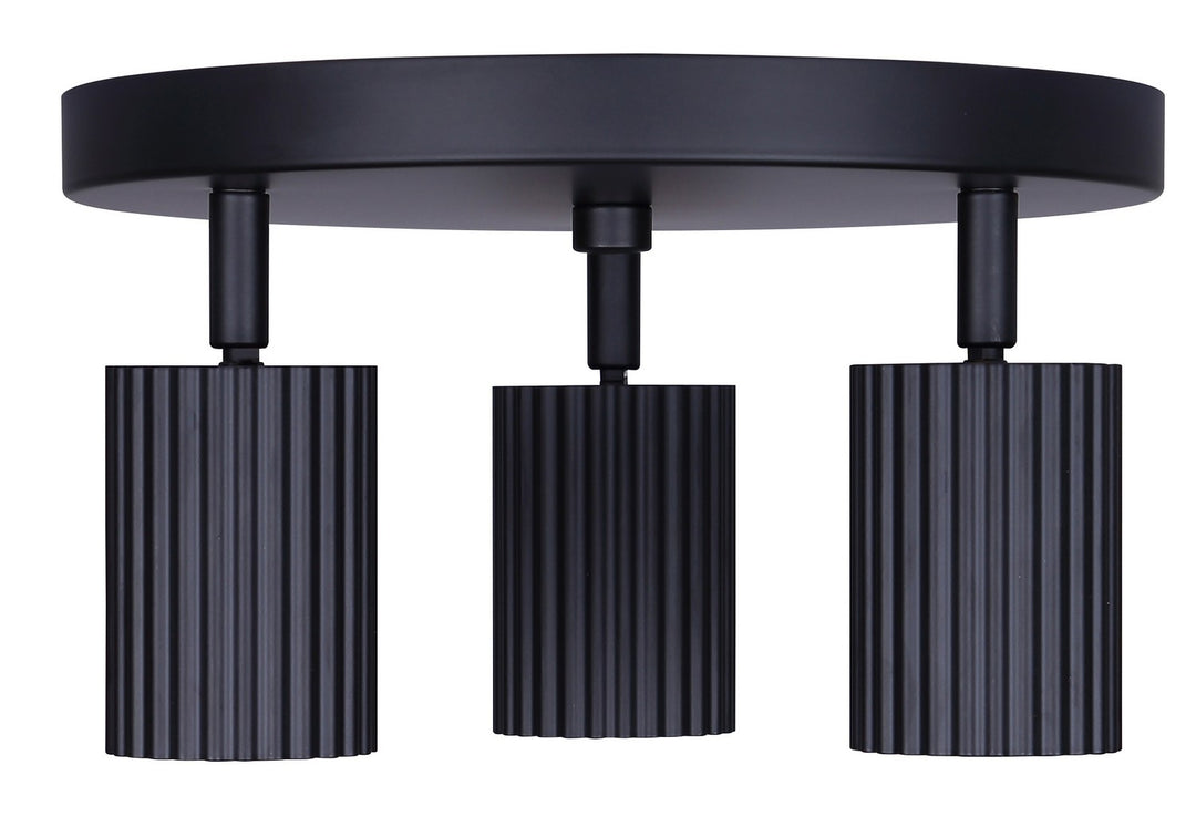 Canarm Canada - ICW1119A03BK10 - Three Light Track Lighting - Rexton - Black