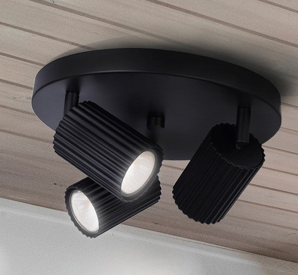 Canarm Canada - ICW1119A03BK10 - Three Light Track Lighting - Rexton - Black