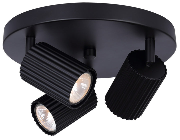 Canarm Canada - ICW1119A03BK10 - Three Light Track Lighting - Rexton - Black