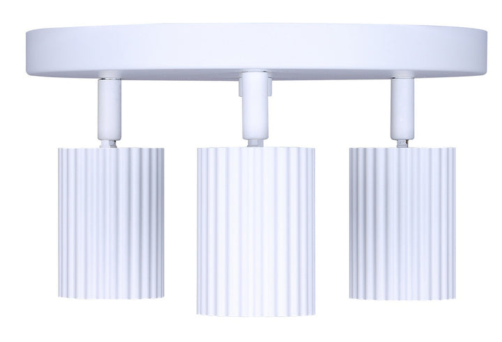 Canarm Canada - ICW1119A03WH10 - Three Light Track Lighting - Rexton - White