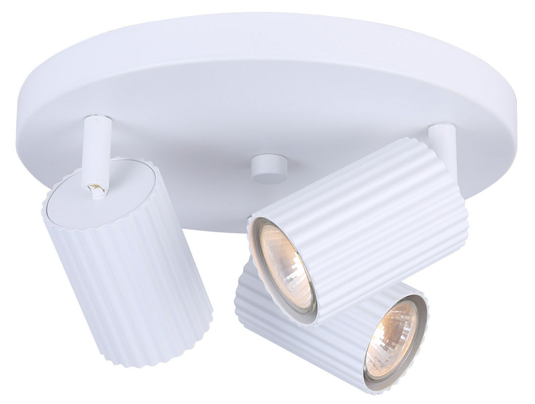Rexton Three Light Track Lighting in White - available from The Lighting Shoppe, trusted by Canadian homeowners