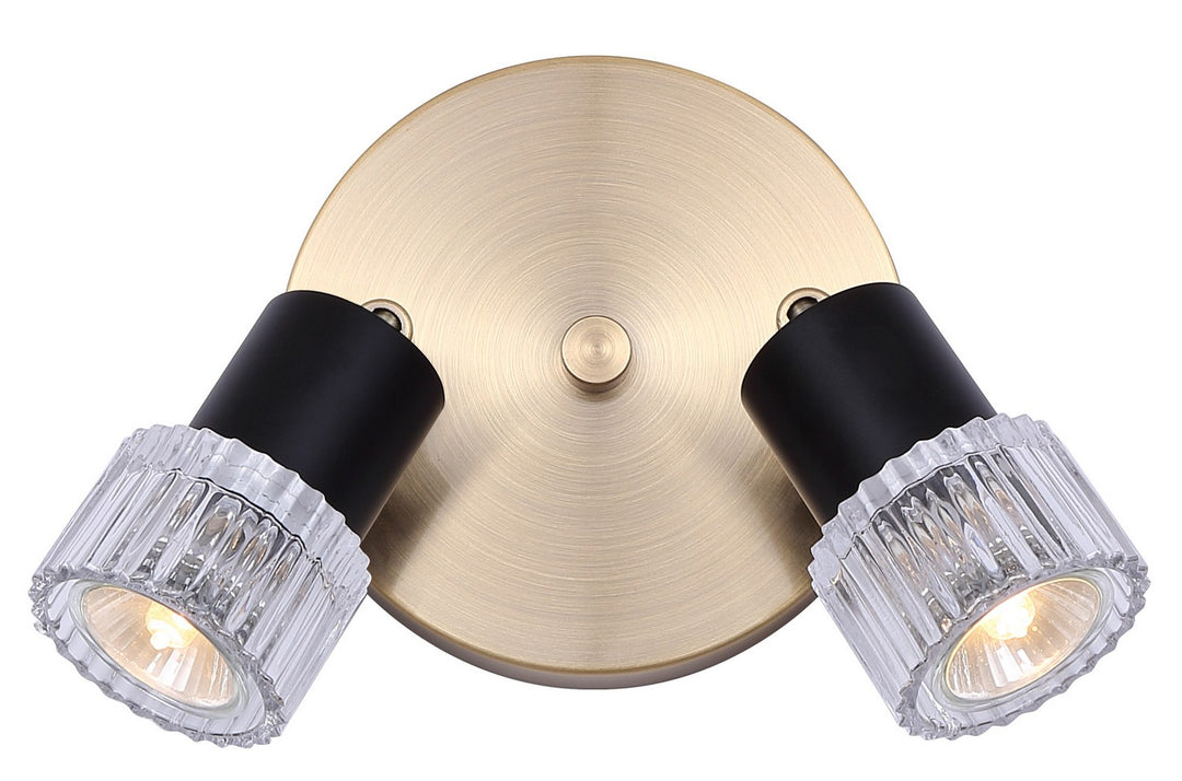 Elsee Two Light Track Lighting in Black/Gold - available from The Lighting Shoppe, trusted by Canadian homeowners