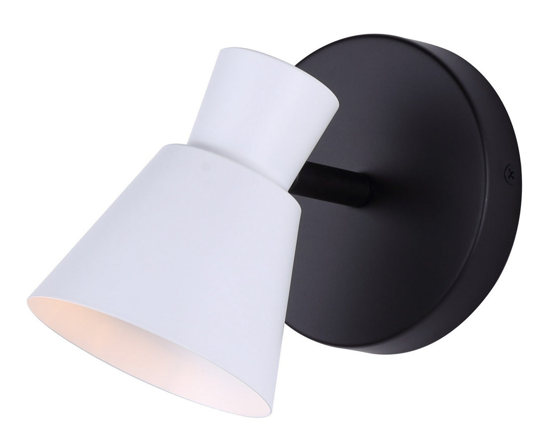 Radley One Light Track Lighting in Black/White - available from The Lighting Shoppe, trusted by Canadian homeowners