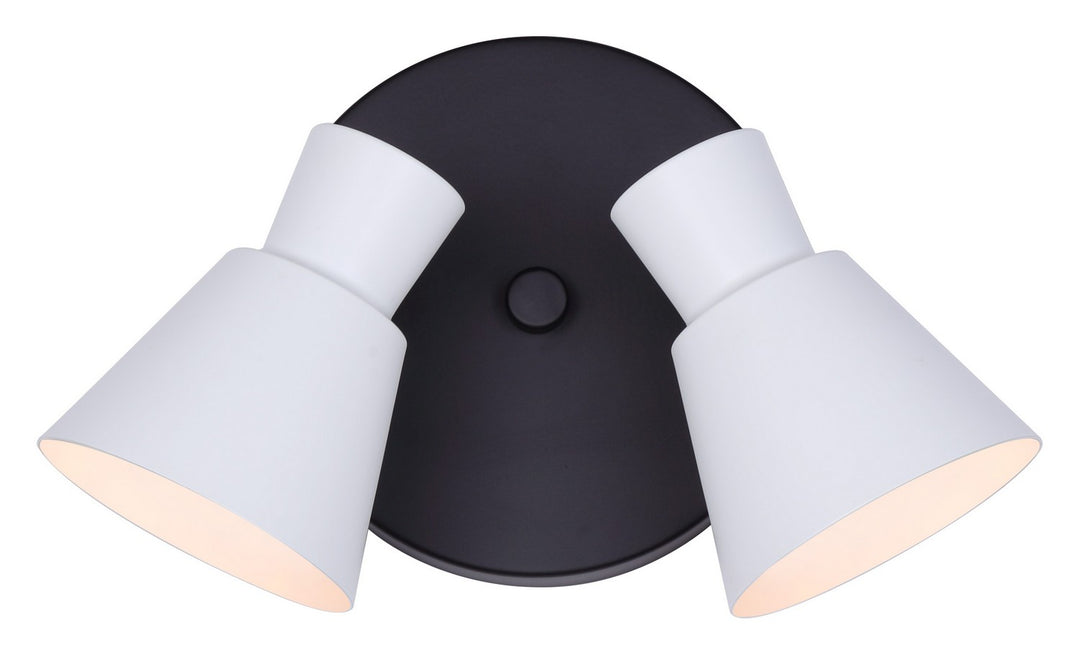 Radley Two Light Track Lighting in Black/White - available from The Lighting Shoppe, trusted by Canadian homeowners
