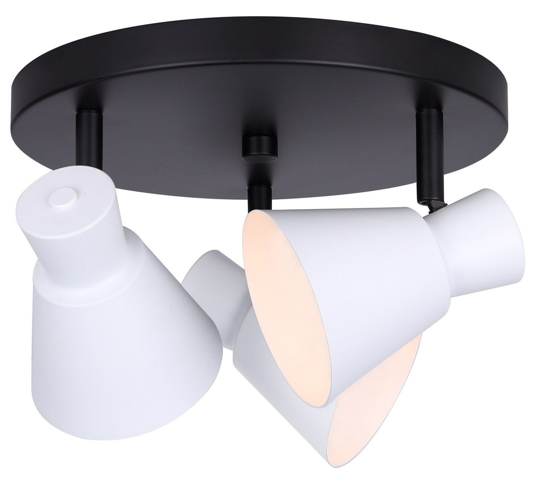 Radley Three Light Track Lighting in Black/White - available from The Lighting Shoppe, trusted by Canadian homeowners