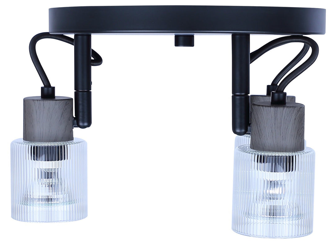 Canarm Canada - ICW1198A03BKW10 - Three Light Ceiling/Wall Mount - Owen - Matte Black
