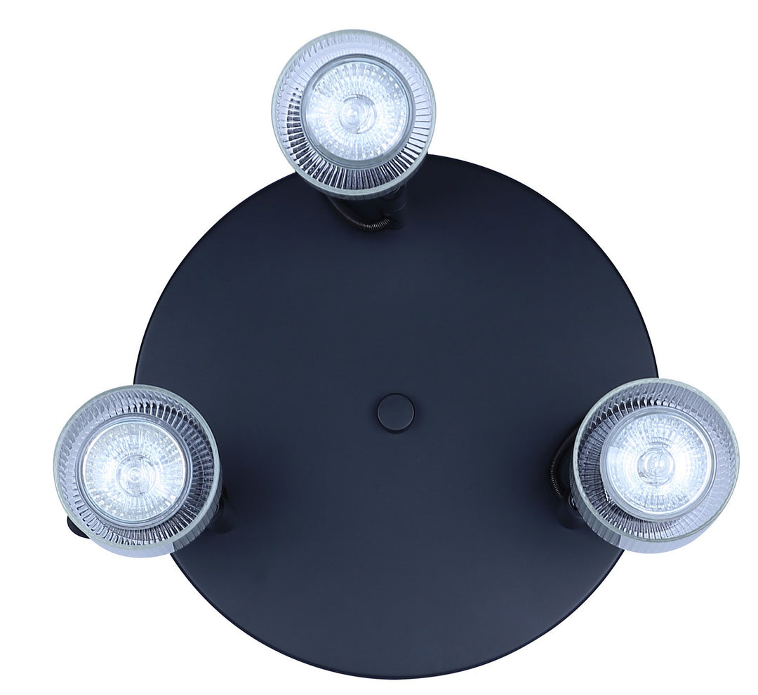 Canarm Canada - ICW1198A03BKW10 - Three Light Ceiling/Wall Mount - Owen - Matte Black
