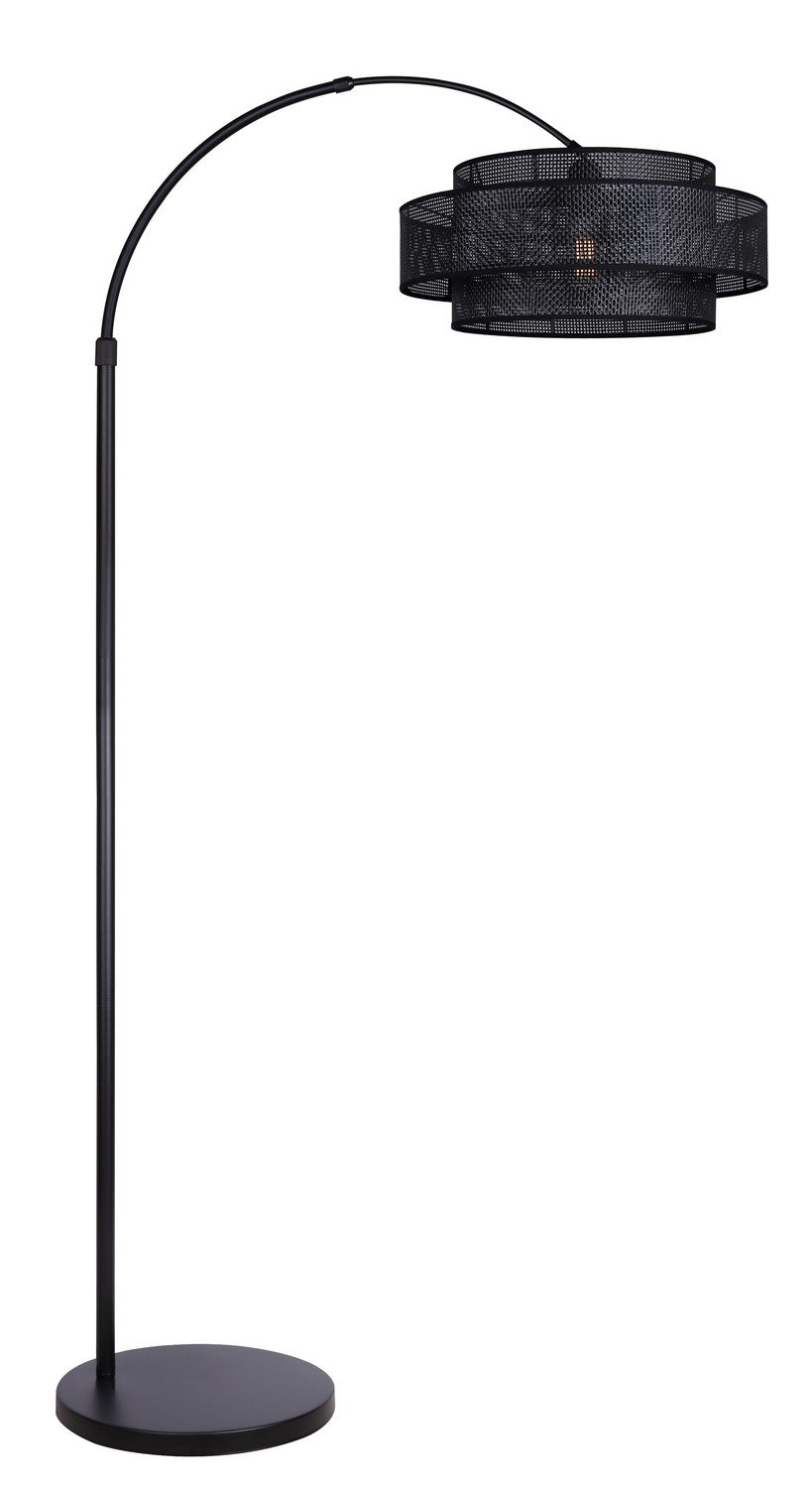 Bellamy One Light Floor Lamp in Black - available from The Lighting Shoppe, trusted by Canadian homeowners