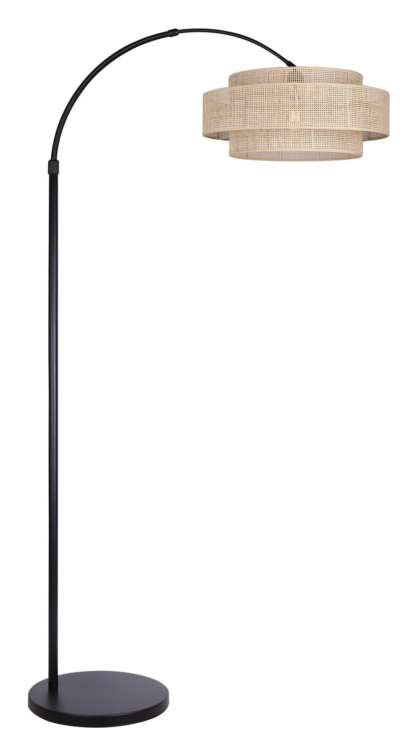 Bellamy One Light Floor Lamp in Matte Black - available from The Lighting Shoppe, trusted by Canadian homeowners