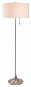 Clara Two Light Floor Lamp in Gold - available from The Lighting Shoppe, trusted by Canadian homeowners