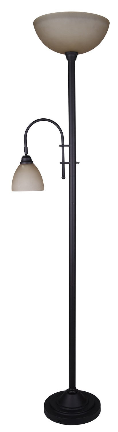 Eli Two Light Floor Lamp in Oil Rubbed Bronze - available from The Lighting Shoppe, trusted by Canadian homeowners
