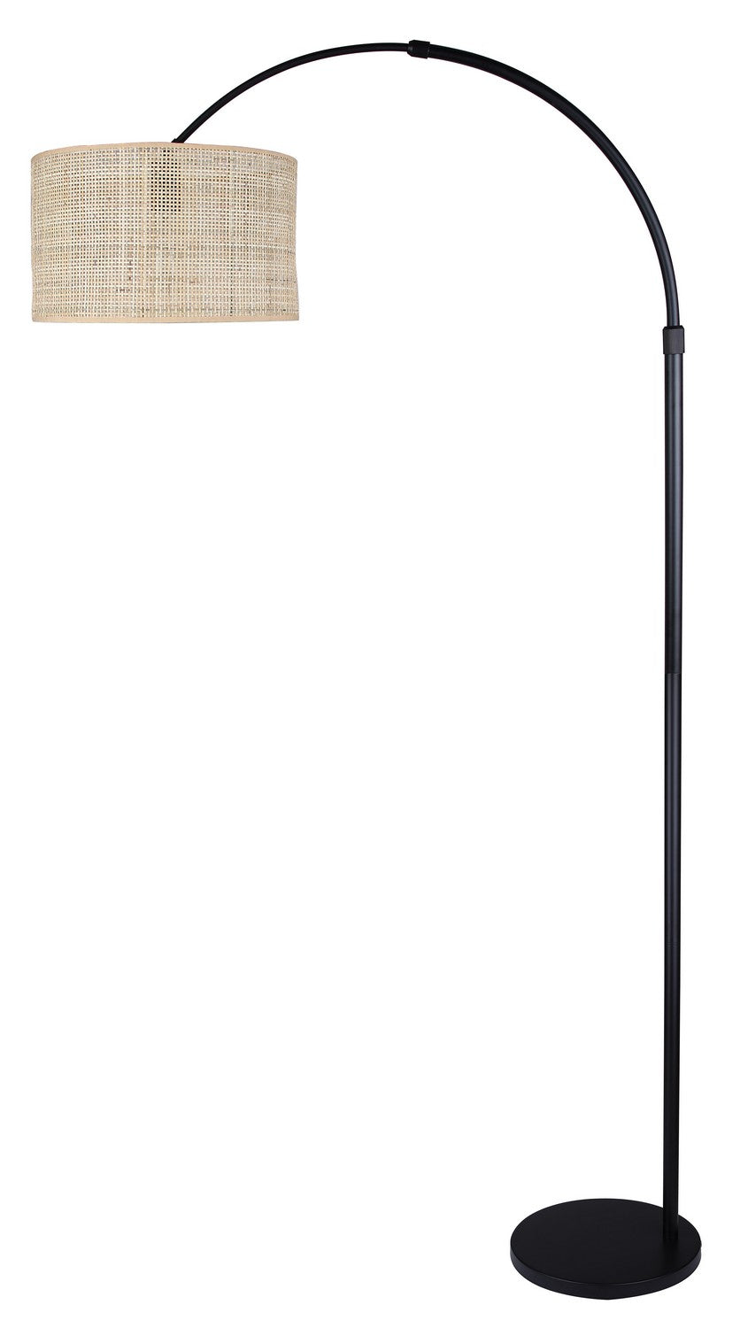 Merritt One Light Floor Lamp in Matte Black - available from The Lighting Shoppe, trusted by Canadian homeowners