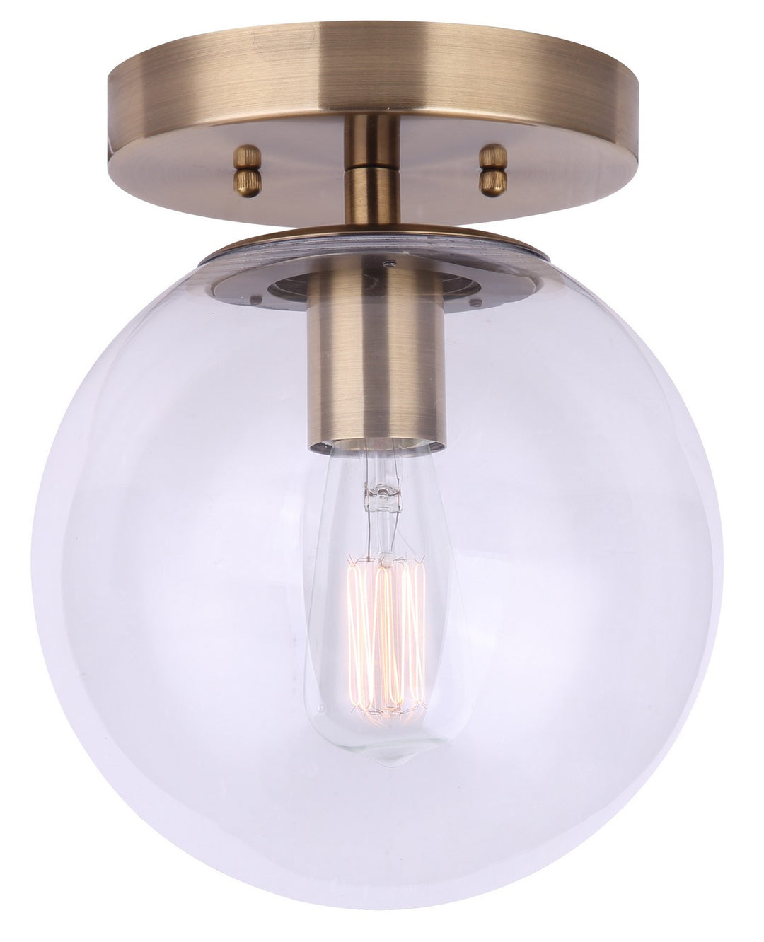 Camilo One Light Flush Mount in Gold - available from The Lighting Shoppe, trusted by Canadian homeowners