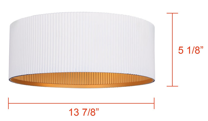 Canarm Canada - IFM1119A14WHG - Two Light Flush Mount - Rexton - Matte White
