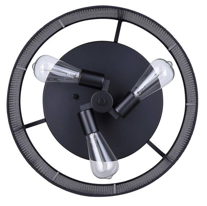 Canarm Canada - IFM1149A15BK - Three Light Flush Mount - Bellamy - Black
