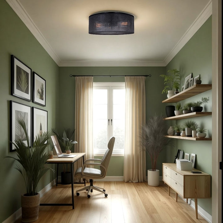 Canarm Canada - IFM1149A15BK - Three Light Flush Mount - Bellamy - Black