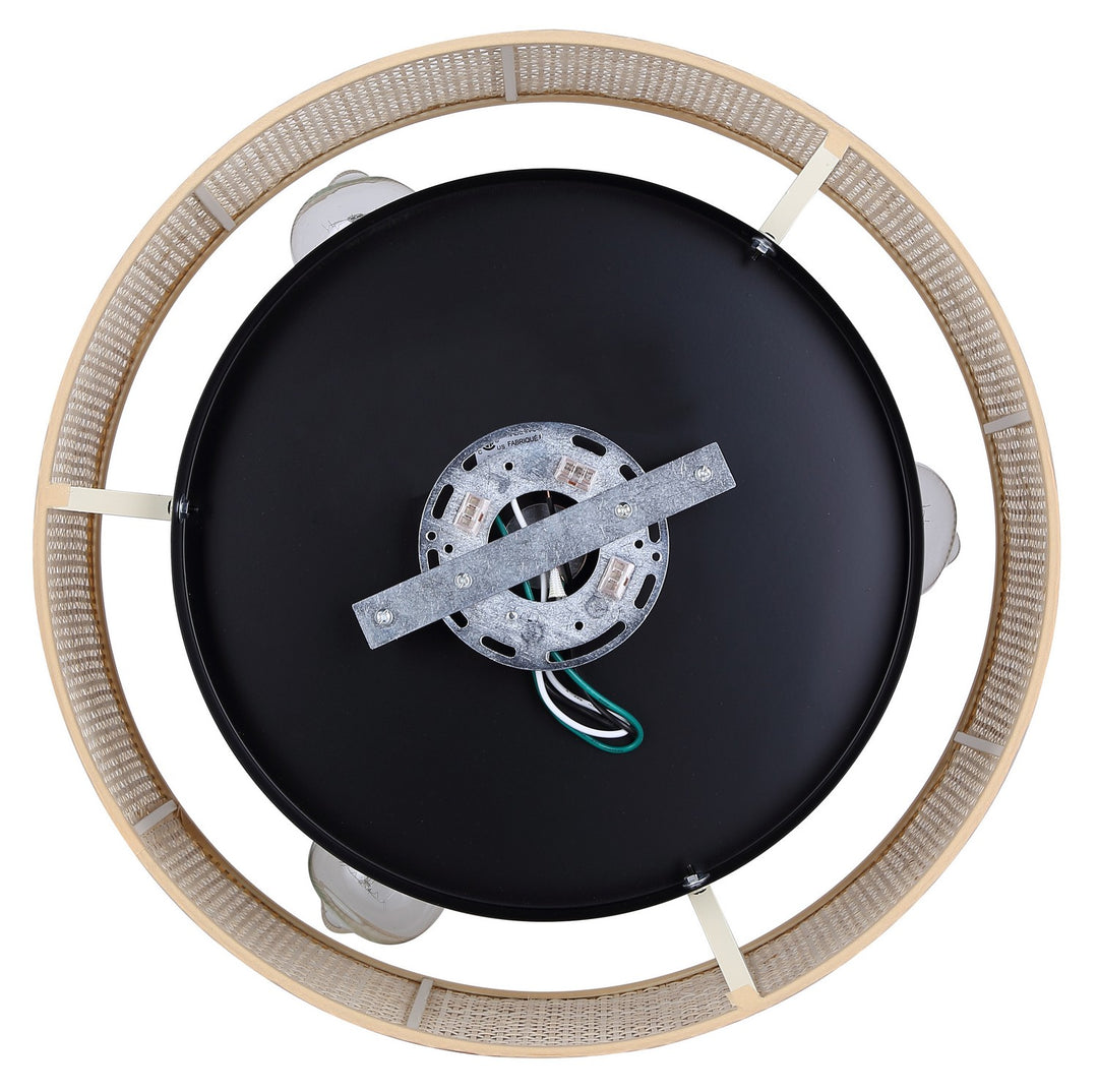 Canarm Canada - IFM1149A15NBK - Three Light Flush Mount - Bellamy - Black