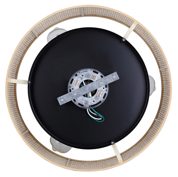 Canarm Canada - IFM1149A15NBK - Three Light Flush Mount - Bellamy - Black