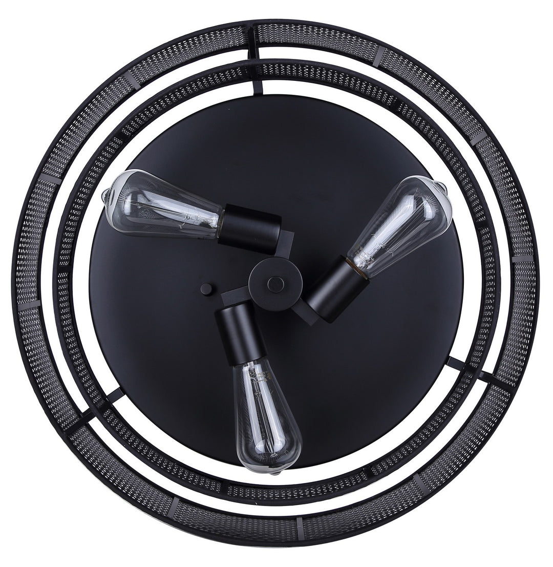 Canarm Canada - IFM1149A19BK - Three Light Flush Mount - Bellamy - Black