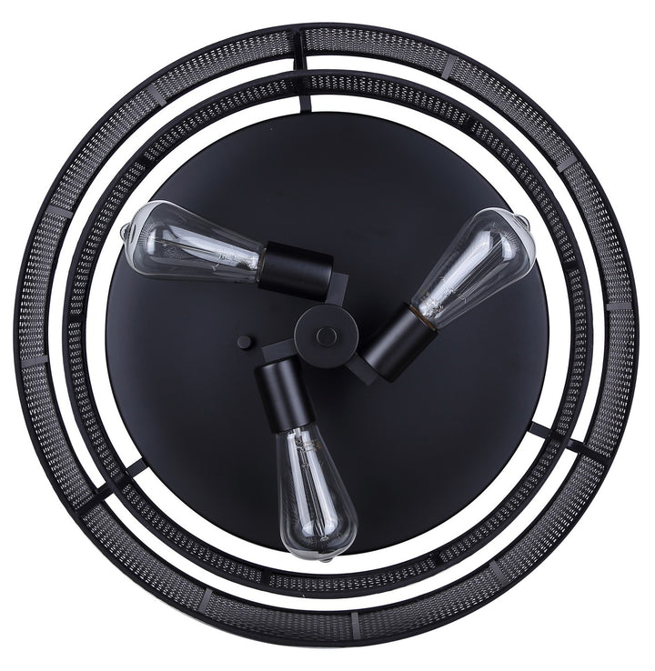 Canarm Canada - IFM1149A19BK - Three Light Flush Mount - Bellamy - Black
