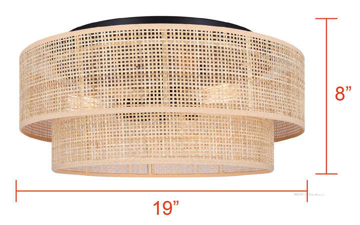 Canarm Canada - IFM1149A19NBK - Three Light Flush Mount - Bellamy - Black
