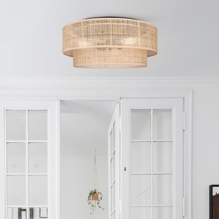 Canarm Canada - IFM1149A19NBK - Three Light Flush Mount - Bellamy - Black