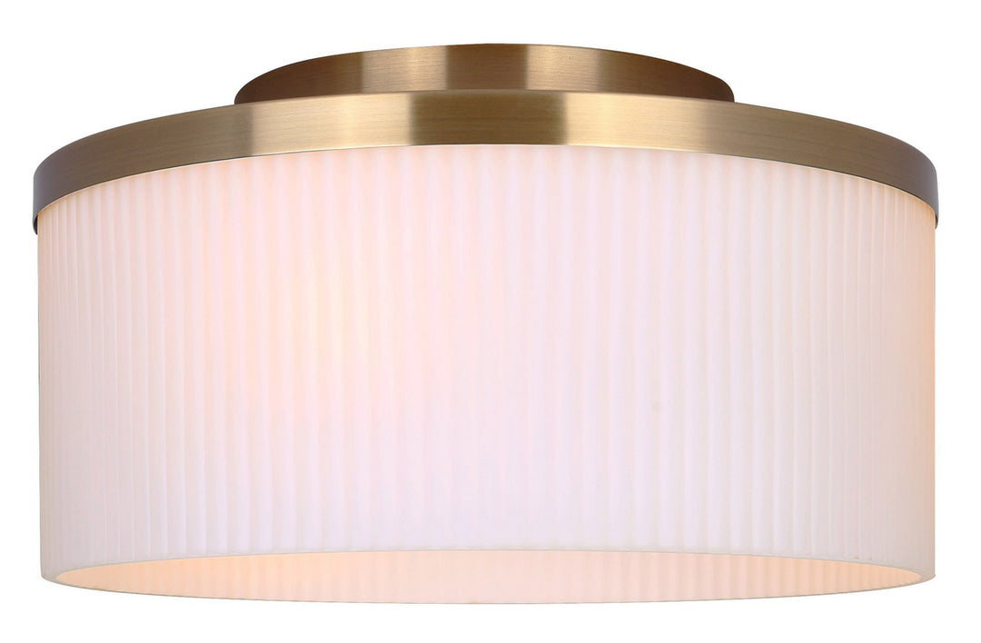 Kinslea Three Light Flush Mount in Gold - available from The Lighting Shoppe, trusted by Canadian homeowners