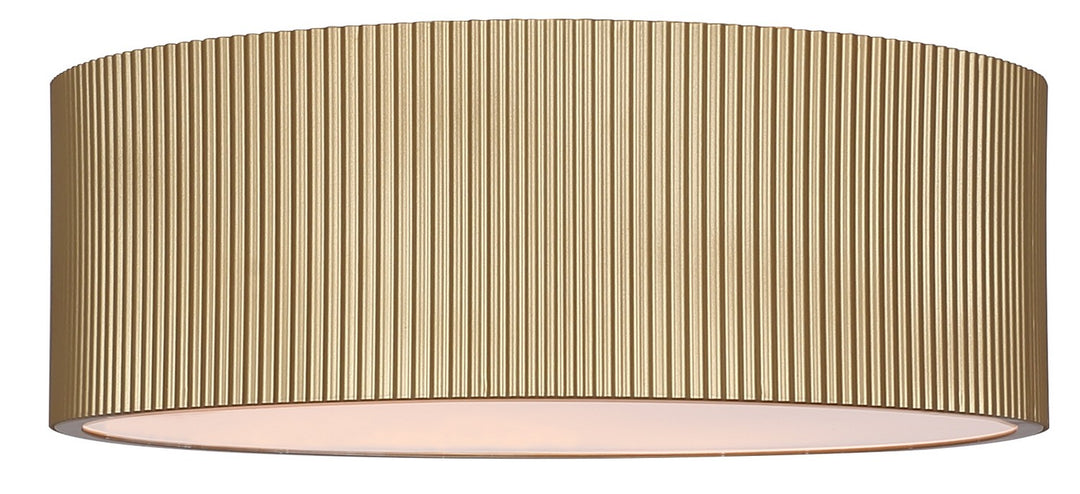 Scarlett Two Light Semi Flush Mount in Painted Gold - available from The Lighting Shoppe, trusted by Canadian homeowners