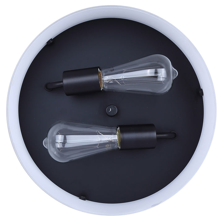 Canarm Canada - IFM2029B12BK - Two Light Flush Mount - Malloy - Black