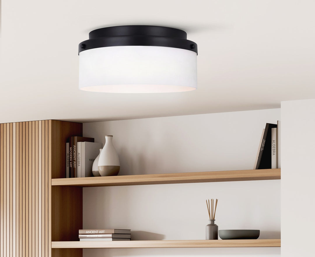 Canarm Canada - IFM2029B12BK - Two Light Flush Mount - Malloy - Black