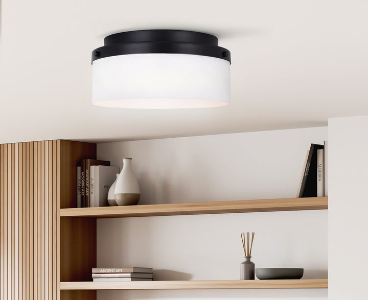 Canarm Canada - IFM2029B12BK - Two Light Flush Mount - Malloy - Black