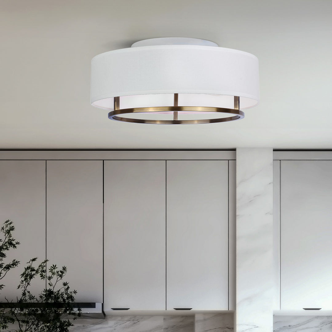 Canarm Canada - IFM2191B15GD - Two Light Flush Mount - Bonnie - Gold