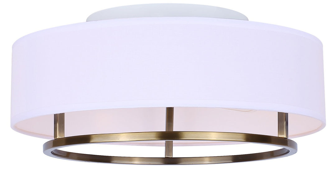 Bonnie Two Light Flush Mount in Gold - available from The Lighting Shoppe, trusted by Canadian homeowners