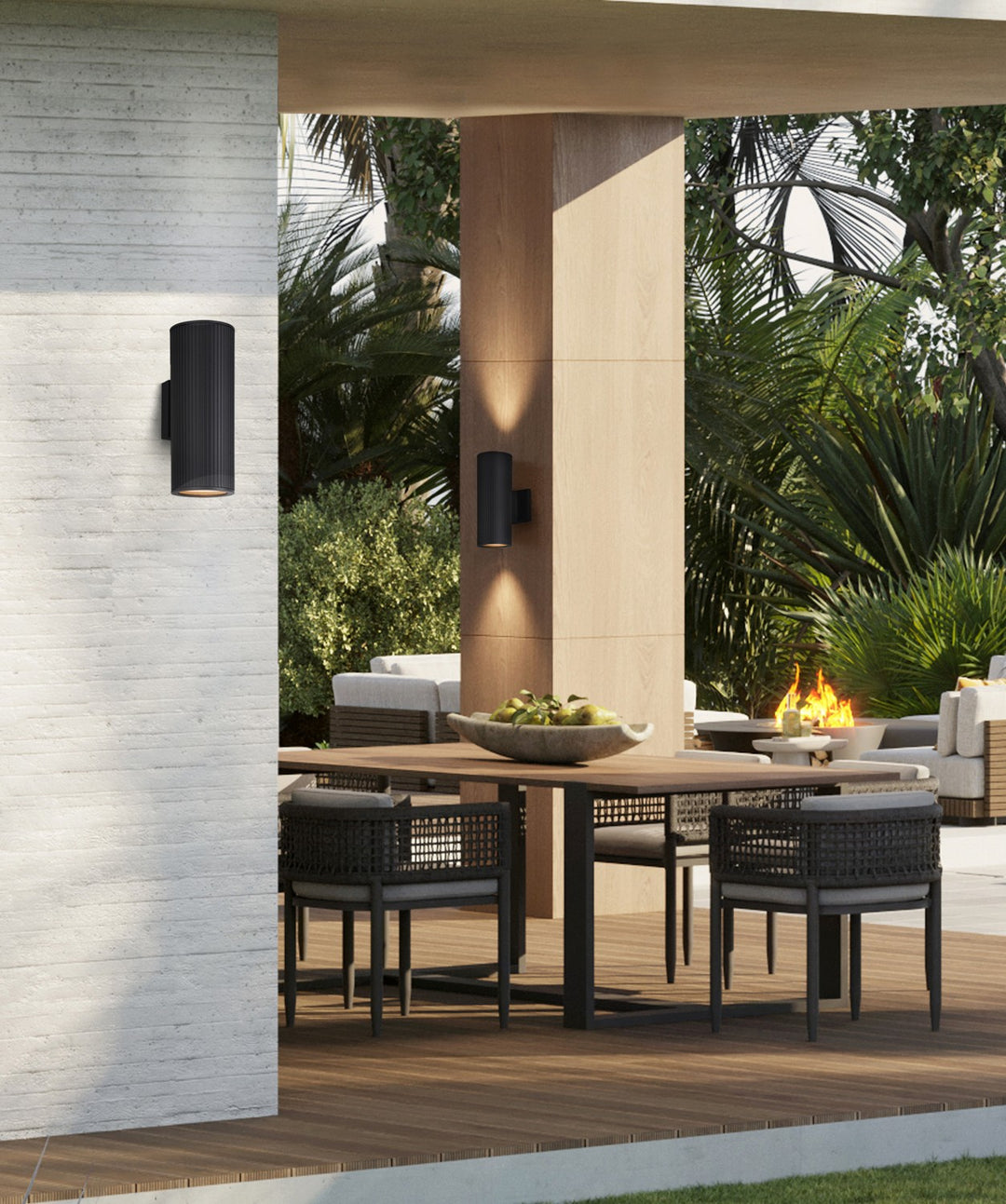 Canarm Canada - IOL639BK - Two Light Outdoor Lantern - Rexton - Black