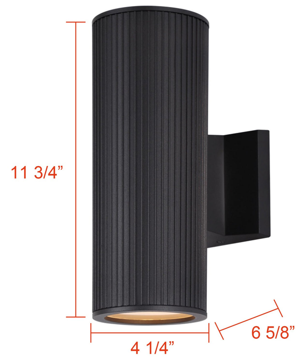 Canarm Canada - IOL639BK - Two Light Outdoor Lantern - Rexton - Black
