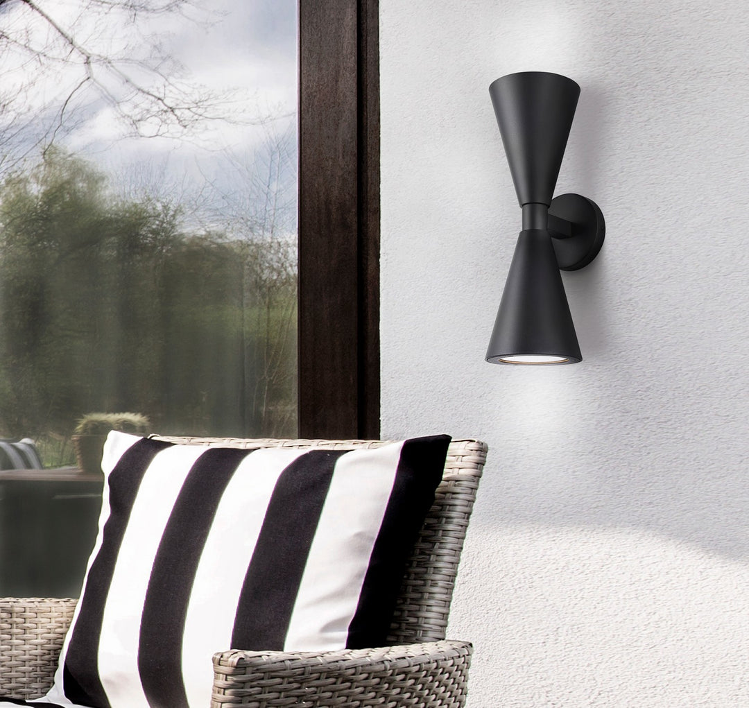 Canarm Canada - IOL658BK - Two Light Outdoor Lantern - Arona - Black