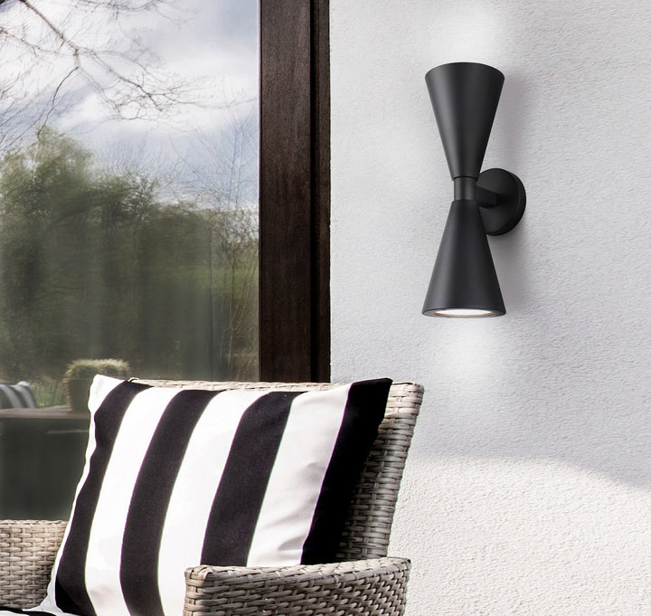 Canarm Canada - IOL658BK - Two Light Outdoor Lantern - Arona - Black
