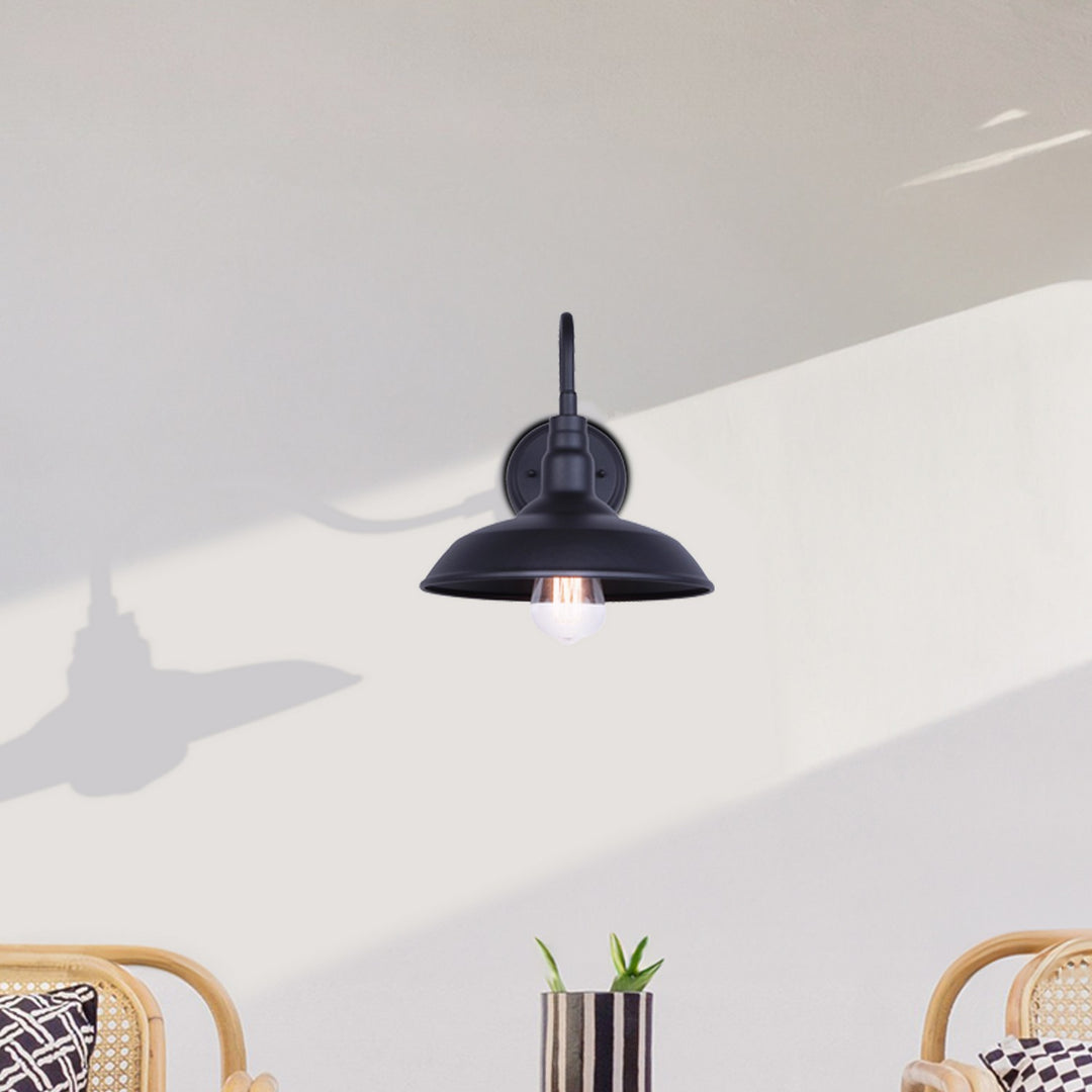 Canarm Canada - IOL691BK - One Light Outdoor Wall Mount - Hattie - Sand Black