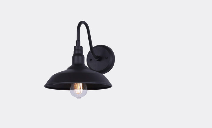 Canarm Canada - IOL691BK - One Light Outdoor Wall Mount - Hattie - Sand Black